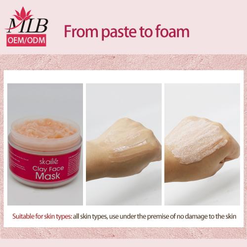 Mascarilla facial burbuja rosa

