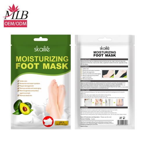 Mascarilla hidratante para pies con manteca de karité de leche de cabra
