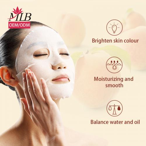 Hoja Mascarilla Facial Hidratante Melocotón
