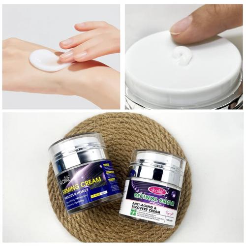 Crema facial para el cuidado de la piel
        