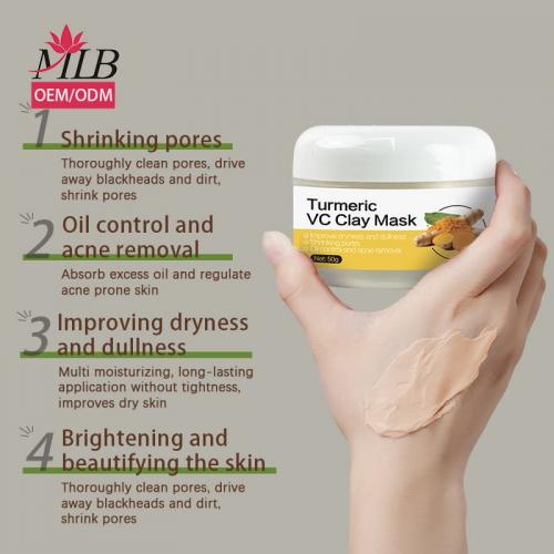 Mascarilla facial de barro VC de cúrcuma