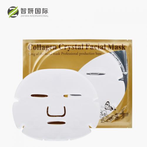 White collagen crystal facial mask