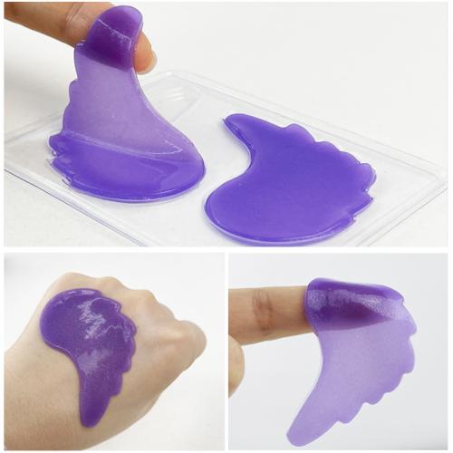 Máscara de ojo de cristal de lavanda con forma de alas de Skailie